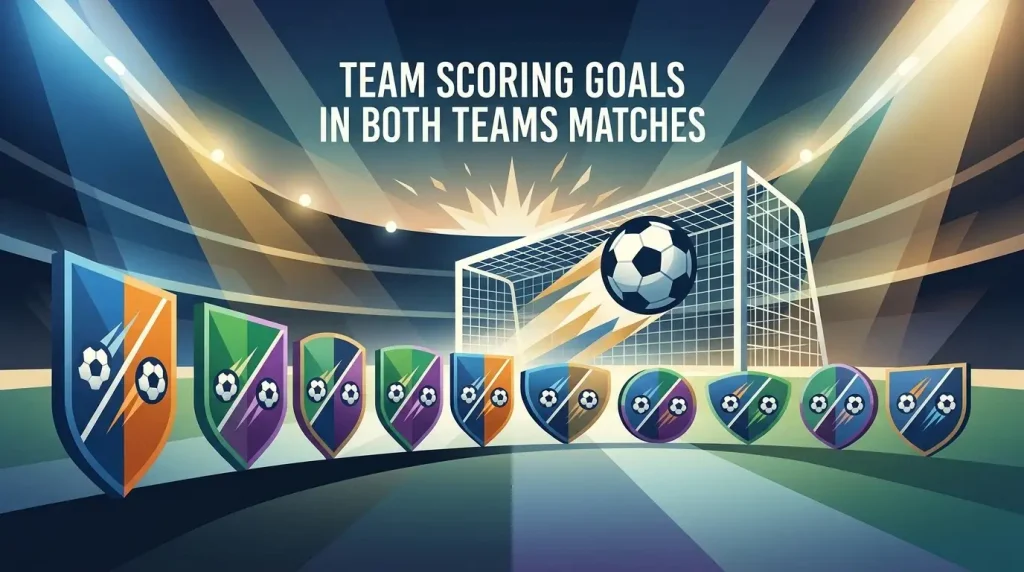 Editorial football goal sequence with prediction tiles and a neutral jackpot motif, without branded interface or prize text